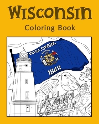 Cover for Paperland · Wisconsin Coloring Book (Paperback Book) (2025)