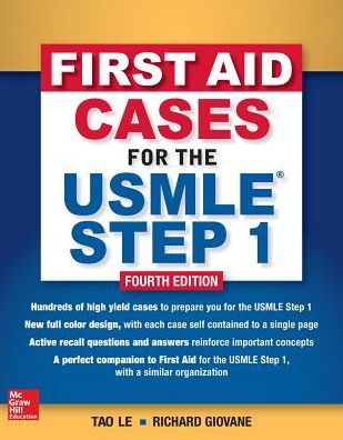 Cover for Tao Le · First Aid Cases for the USMLE Step 1, Fourth Edition (Paperback Book) (2018)