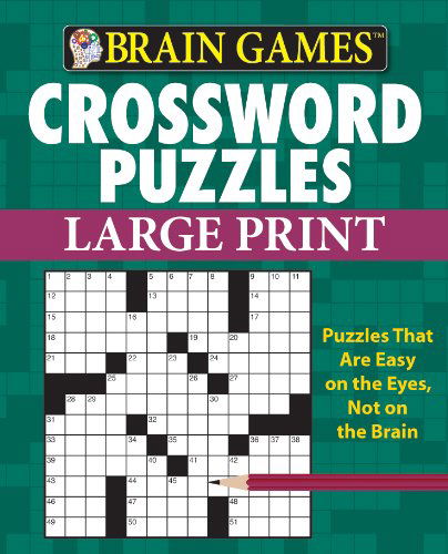 Cover for Editors of Publications International Ltd · Brain Games: Crossword Puzzles (Large Print) (Spiralbog) [Spi Lrg edition] (2011)