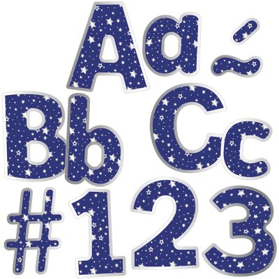 Sparkle and Shine Navy with Silver Stars EZ Letters - Carson-Dellosa Publishing - Gra planszowa - Carson Dellosa Education - 9781483852133 - 12 stycznia 2019