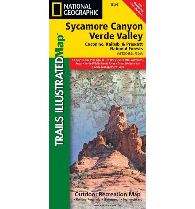 Cover for National Geographic Maps · Sycamore Canyon &amp; Verde Valley Wildnerness Areas, Coconino, Kaibab, &amp; Prescott National Forests: Trails Illustrated Other Rec. Areas (Map) (2023)