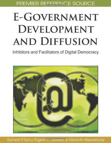 Cover for Ganesh P. Sahu · E-government Development and Diffusion: Inhibitors and Facilitators of Digital Democracy (Premier Reference Source) (Hardcover Book) (2009)