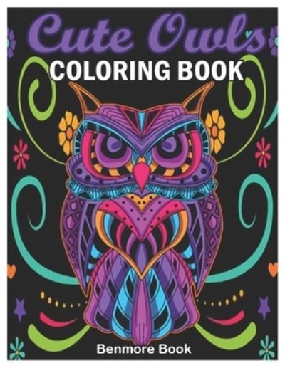 Cover for Benmore Book · Cute Owls Coloring Book (Paperback Bog) (2020)