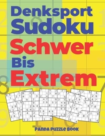Cover for Panda Puzzle Book · Denksport Sudoku Schwer Bis Extrem (Paperback Book) (2019)