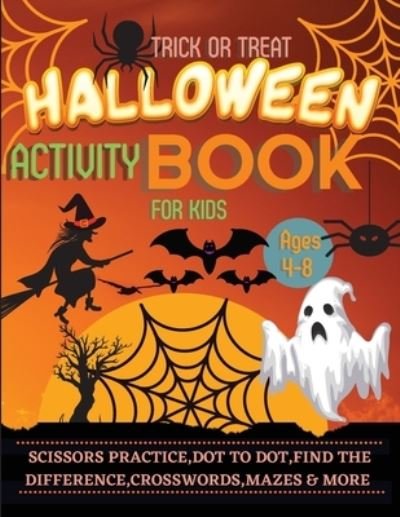 Cover for Lora Dorny · Halloween Activity Book for Kids Ages 4-8 (Taschenbuch) (2021)