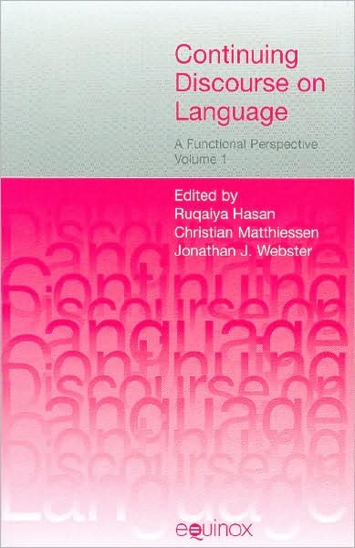 Cover for Webster · Continuing Discourse on Language: A Functional Perspective (Inbunden Bok) (2007)