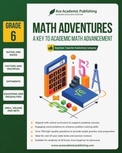 Cover for Ace Academic Publishing · Math Adventures - Grade 6 (Book) (2023)