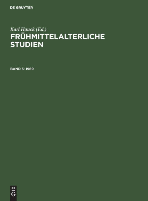 1969 - Karl Hauck - Bücher - de Gruyter - 9783112305133 - 31. Dezember 1969