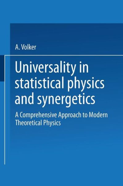 Cover for Volker A. Weberruss · Universality in Statistical Physics and Synergetics (Hardcover Book) [1993 edition] (1993)