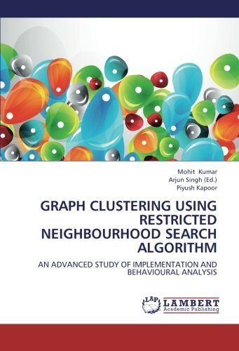 Cover for Piyush Kapoor · Graph Clustering Using Restricted Neighbourhood Search Algorithm: an Advanced Study of Implementation and Behavioural Analysis (Paperback Bog) (2012)