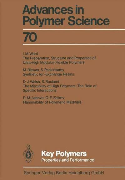 Cover for R M Aseeva · Key Polymers: Properties and Performance - Advances in Polymer Science (Pocketbok) [Softcover reprint of the original 1st ed. 1985 edition] (2013)