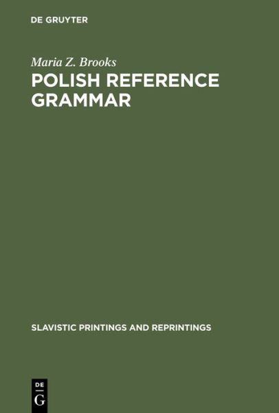 Cover for Brooks · Polish Reference Grammar (Book) (1976)