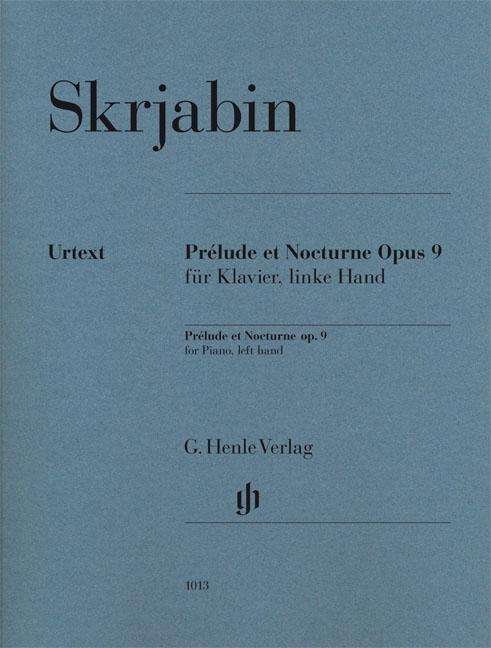 Cover for Skrjabin · Prelude+Noc.op9,Kl / li.H.HN1013 (Bog) (2018)