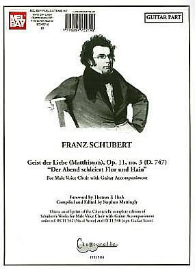 Cover for Franz Schubert · Franz Schubert: Die Nachtigall (Unger), Op. 11, No. 2 (D. 724) &quot;Bescheiden Verborgen Im Buschichten Gang&quot; (Partitur) (2011)