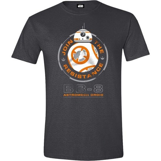 Star Wars: The Force Awakens: Bb-8 Astromech Droid Anthracite Melange (T-Shirt Unisex Tg. S) - Star Wars - Koopwaar - Cotton Division - 3700334693134 - 