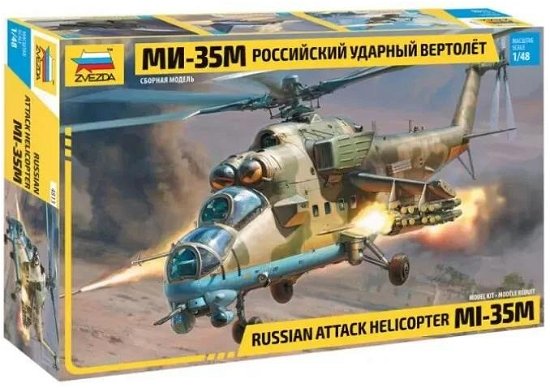 Cover for Zvezda · Zvezda - 1/48 Mil Mi-35 M Hind E (7/22) * (Legetøj)