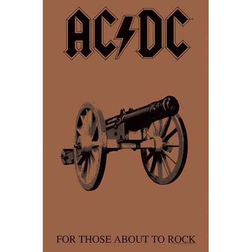 Cover for AC/DC · AC/DC Textile Poster: For Those About To Rock (Poster)