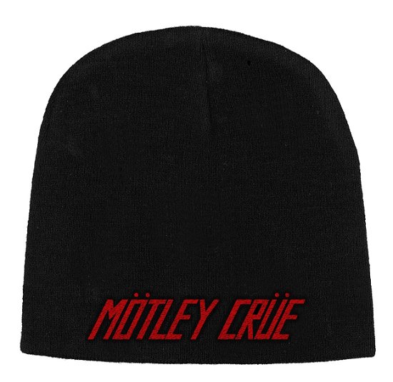 Motley Crue Unisex Beanie Hat: Logo - Mötley Crüe - Produtos - PHM - 5055339790134 - 28 de outubro de 2019