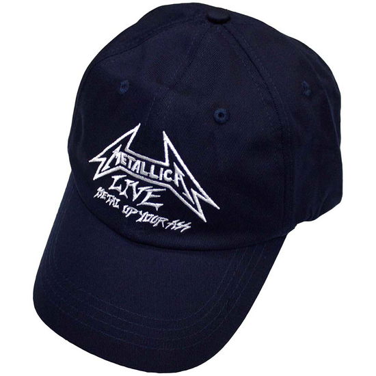 Cover for Metallica · Metallica Unisex Baseball Cap: Live (Navy Blue) (Bekleidung) (2024)