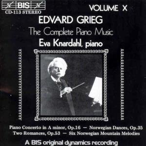 Piano Concerto / Norwegian Dances / Romances - Grieg / Knardahl / Ingebretsen / Prpo - Musikk - Bis - 7318590001134 - 25. mars 1994
