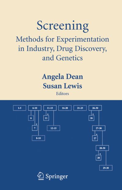 Cover for Angela Dean · Screening: Methods for Experimentation in Industry, Drug Discovery, and Genetics (Hardcover Book) [2006 edition] (2006)