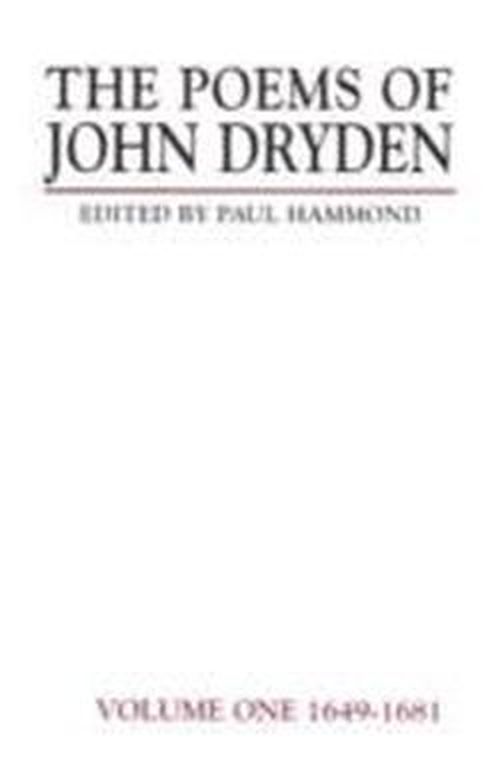 Cover for Paul Hammond · The Poems of John Dryden: Volume One: 1649-1681 - Longman Annotated English Poets (Hardcover Book) (1995)