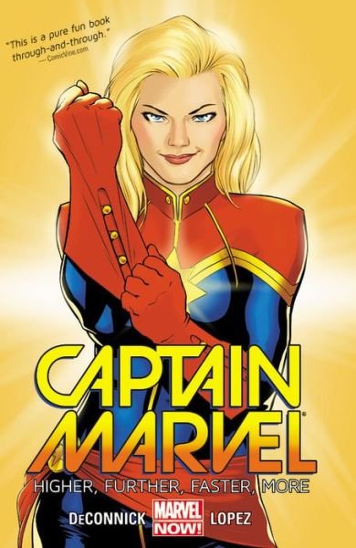 Captain Marvel Volume 1: Higher, Further, Faster, More - Kelly Sue Deconnick - Książki - Marvel Comics - 9780785190134 - 7 października 2014