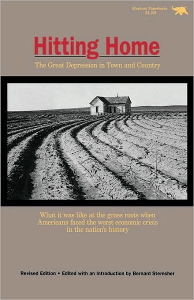 Cover for Bernard Sternsher · Hitting Home: The Great Depression in Town and Country (Paperback Book) (1989)