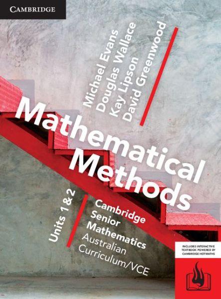 Cover for Michael Evans · CSM VCE Mathematical Methods Units 1 and 2 (Book) [Student edition] (2015)