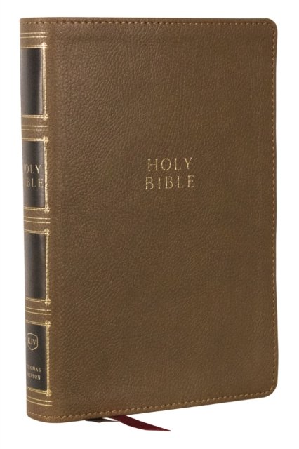 Cover for Thomas Nelson · KJV Holy Bible: Compact Bible with 43,000 Center-Column Cross References, Brown Leathersoft, Red Letter, Comfort Print (Thumb Indexing): King James Version (Leather Book) [Red Letter, Comfort Print, King James edition] (2023)