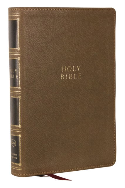 Cover for Thomas Nelson · KJV Holy Bible: Compact Bible with 43,000 Center-Column Cross References, Brown Leathersoft, Red Letter, Comfort Print (Thumb Indexing): King James Version (Lederbuch) [Red Letter, Comfort Print, King James edition] (2023)