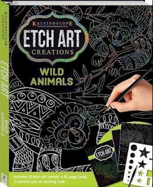 Cover for Hinkler Pty Ltd · Kaleidoscope Etch Art Creations: Wild Animals - Kaleidoscope Etch Art Creations (Book) (2017)