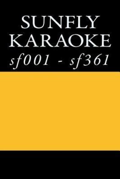 Cover for Sunfly Cdg Karaoke · Sunfly Karaoke Listings (Paperback Book) (2017)