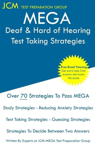 Cover for Jcm-Mega Test Preparation Group · MEGA Deaf &amp; Hard of Hearing - Test Taking Strategies (Paperback Book) (2019)