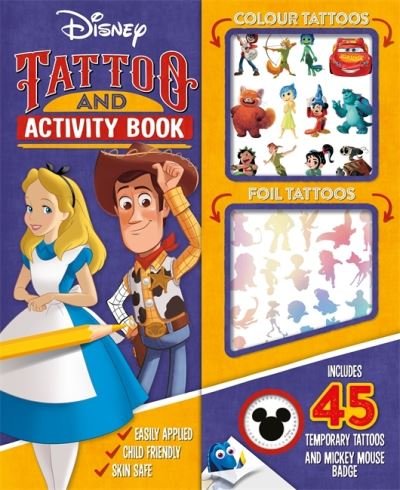 Cover for Walt Disney · Disney: Tattoo and Activity Book - Includes 45 temporary tattoos (Paperback Book) (2024)