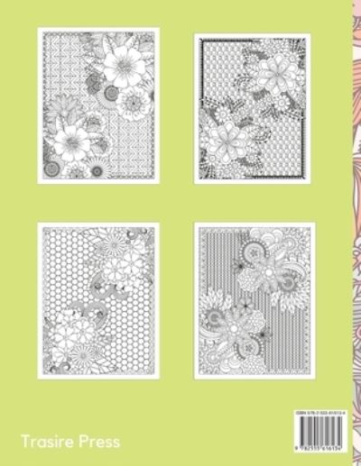 Cover for Corine Smith · Flower coloring book (Paperback Book) [Large type / large print edition] (2021)