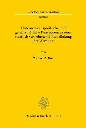 Cover for Boss · Unternehmenspolitische und gesells (Book) (1976)
