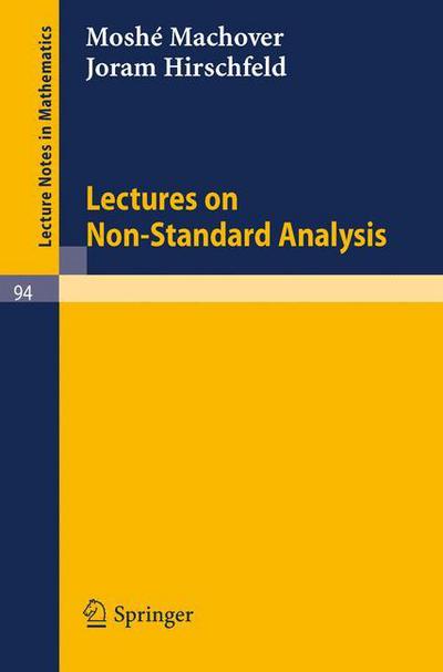 Cover for Moshe Machover · Lectures on Non-standard Analysis - Lecture Notes in Mathematics (Pocketbok) (1969)