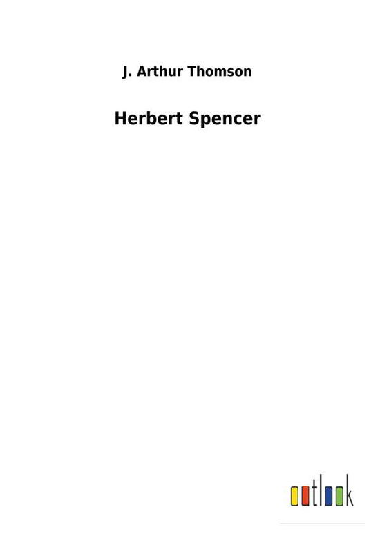 Cover for Thomson · Herbert Spencer (Buch) (2018)