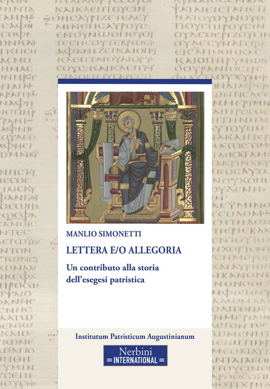 Cover for Manlio Simonetti · Lettera E/O Allegoria. Un Contributo Alla Storia Dell'esegesi Patristica (Book)