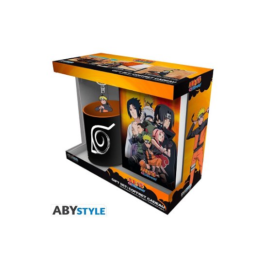Cover for Naruto Shippuden: ABYstyle · Naruto (Set Xxl Glass + Pin + Pocket Notebook) (MERCH)