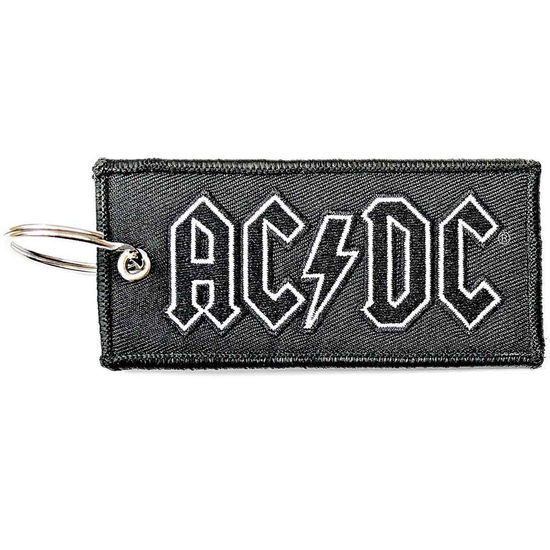 AC/DC Keychain: Logo (Double Sided Patch) - AC/DC - Merchandise -  - 5056368600135 - 