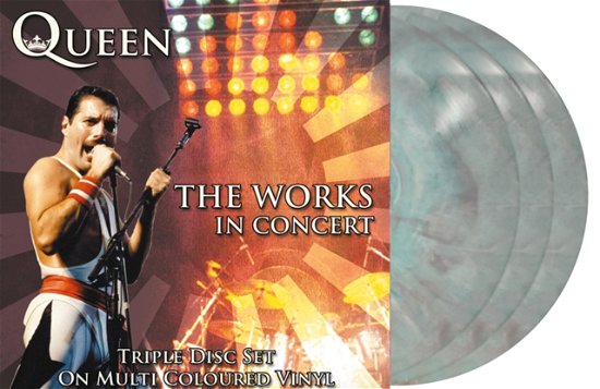 Cover for Queen · The Works In Concert (Coloured Vinyl) (LP) (2023)