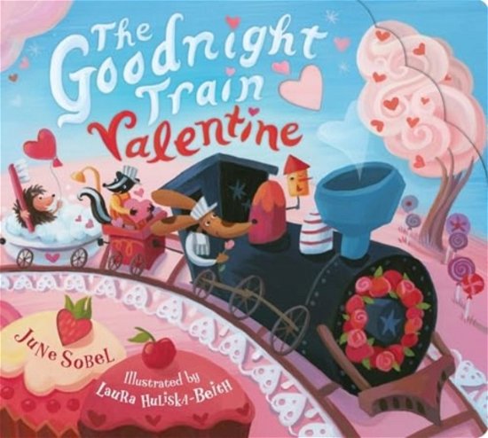 Cover for June Sobel · The Goodnight Train Valentine (Board book) (2025)