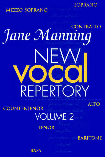 Cover for Jane Manning · New Vocal Repertory: An Introduction (Paperback Book) (1994)