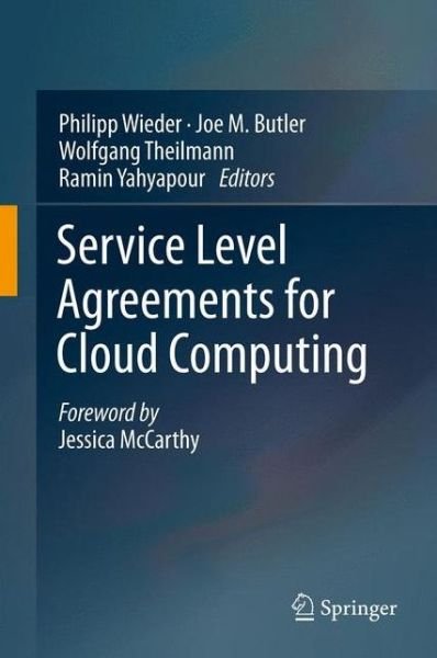 Cover for Philipp Wieder · Service Level Agreements for Cloud Computing (Gebundenes Buch) (2011)