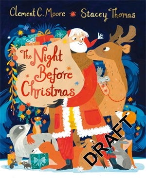 Cover for Clement C. Moore · The Night Before Christmas, illustrated by Stacey Thomas (Pocketbok) (2022)