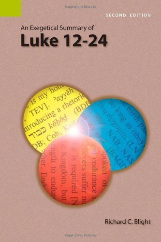 Cover for Richard C. Blight · An Exegetical Summary of Luke 12-24, Second Edition (Pocketbok) (2008)