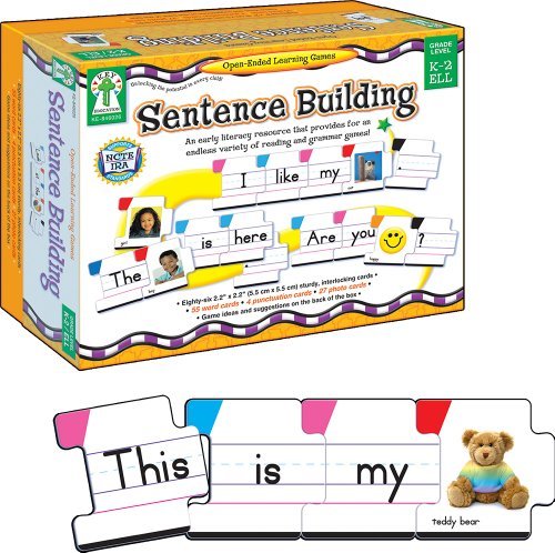Sentence Building: an Early Literacy Resource That Provides for an Endless Variety of Reading and Grammar Games! - Sherrill B. Flora - Jogo de tabuleiro - Key Education Publishing - 9781602680135 - 3 de setembro de 2007