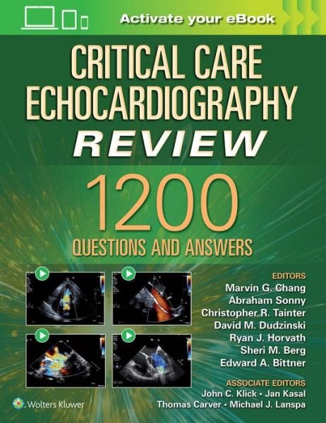 Cover for Critical Care Echocardiography Review: 1200+ Questions and Answers: Print + eBook with Multimedia (Paperback Book) (2021)